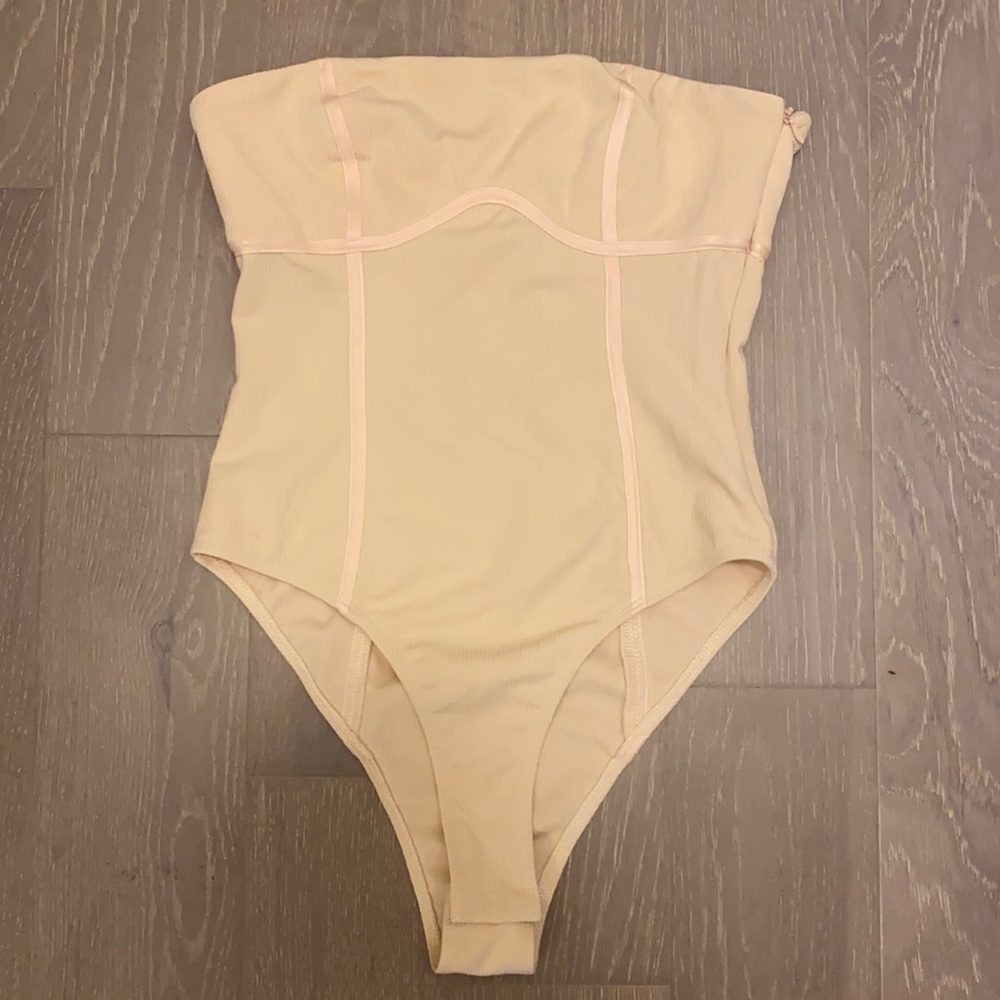 Princess Polly Bustier Bodyuit Tan
